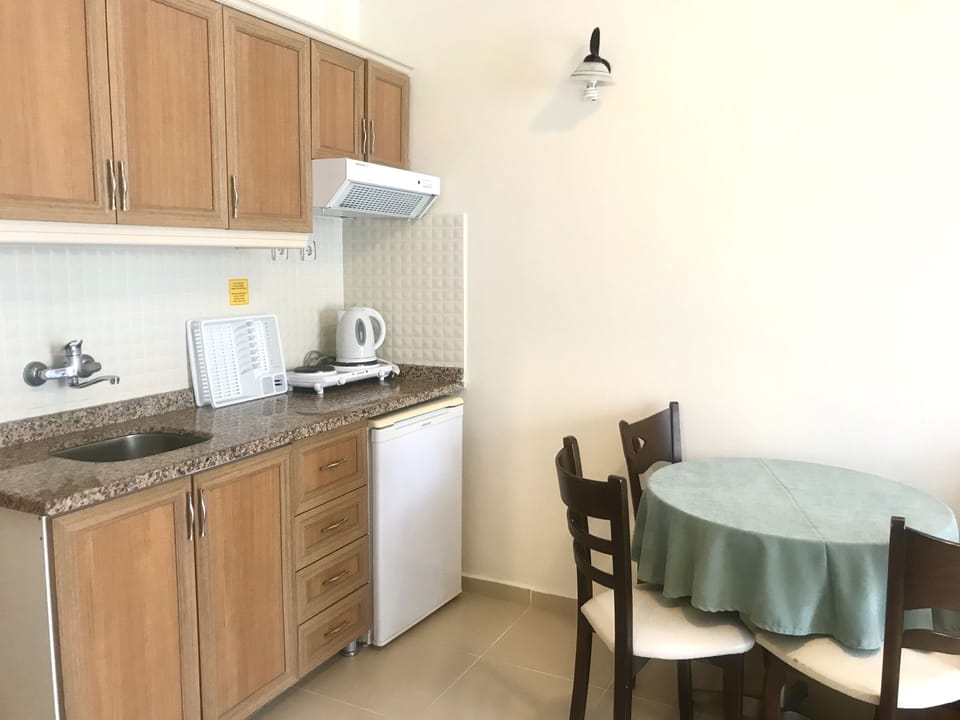 Family Apartment | Private kitchenette | Mini-fridge, stovetop, highchair, cookware/dishes/utensils