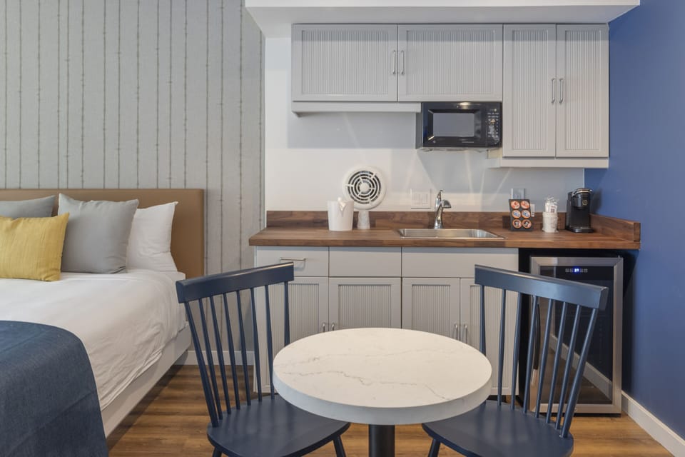 Premium Room, 2 Queen Beds, Kitchenette | Private kitchenette | Fridge, coffee/tea maker