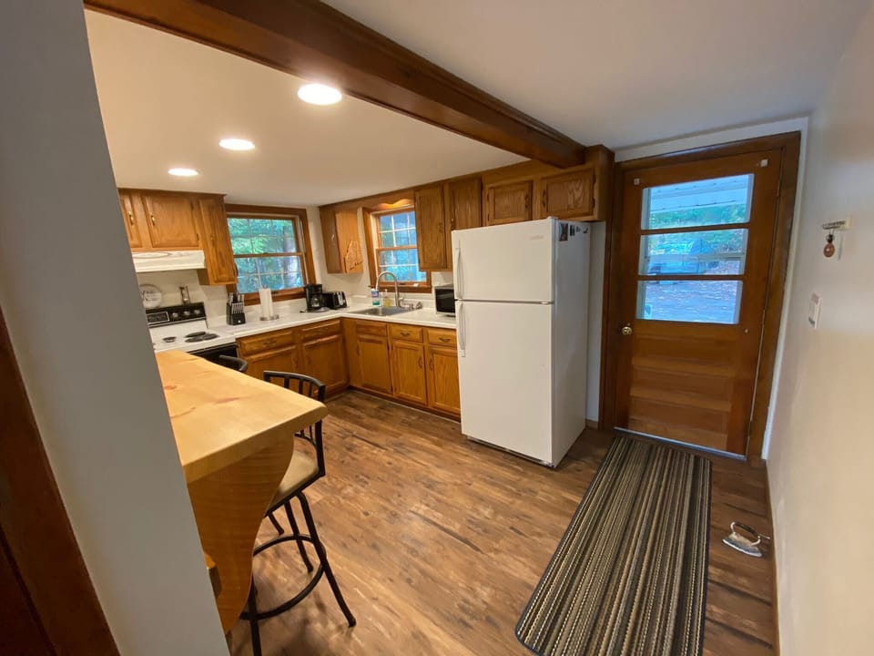Front door leading into kitchen.
