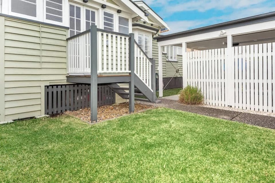 Small grass front yard