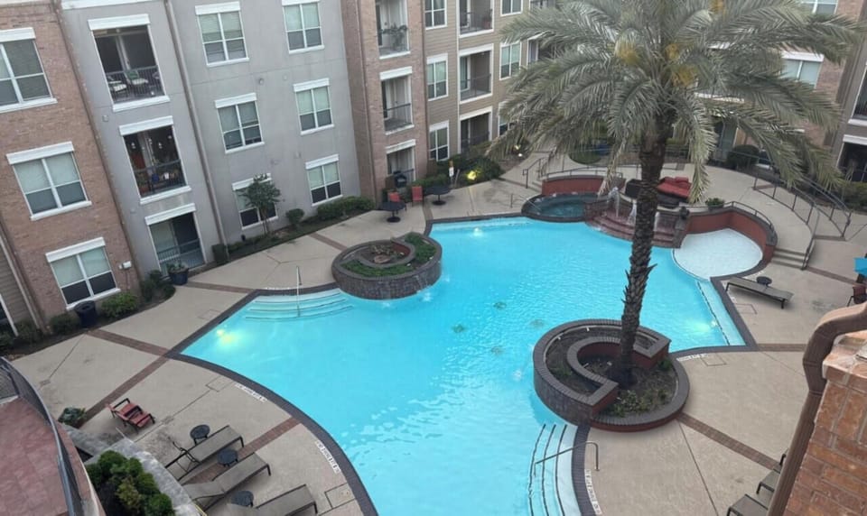 Pool View from balcony