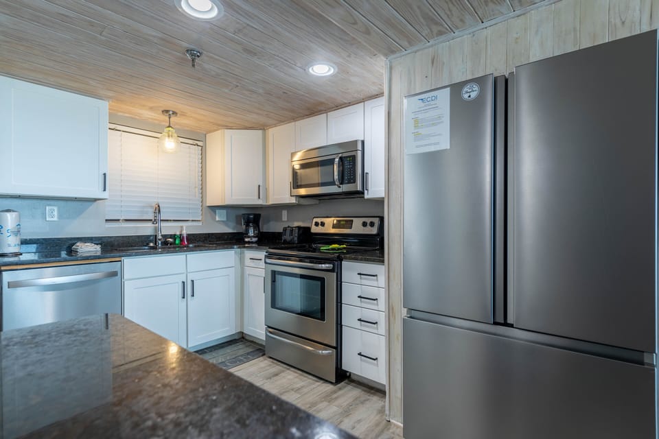 Fully stocked kitchen