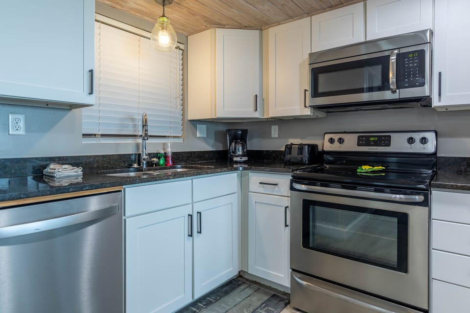 Fully stocked kitchen