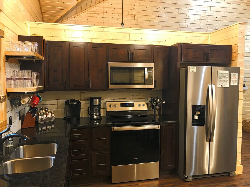 Fully stocked kitchen