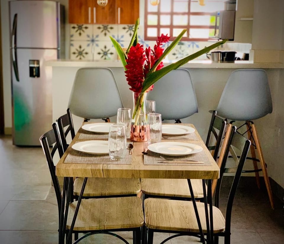 Dinning and living room areas 