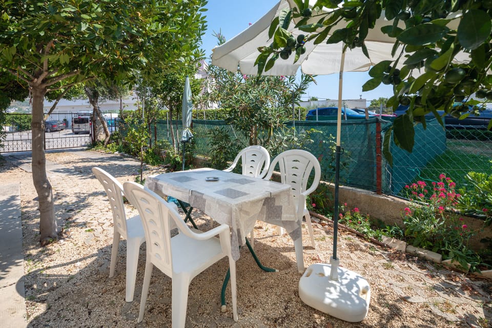 Patio with garden