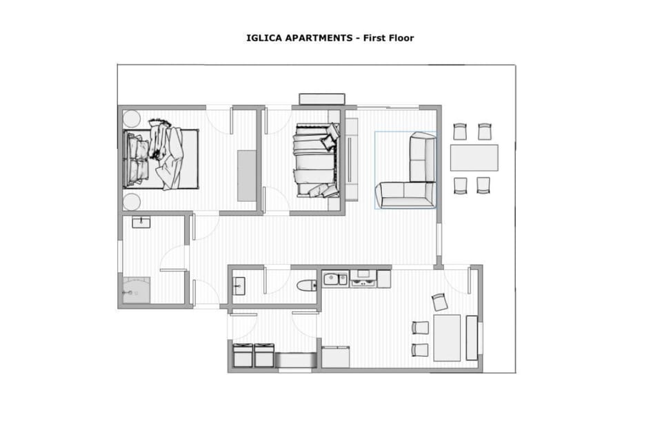 Iglica Apartments - First Floor, floor plan