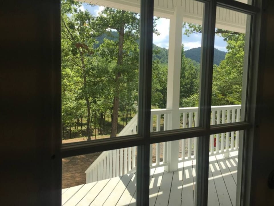 Mountain views from front door of rental