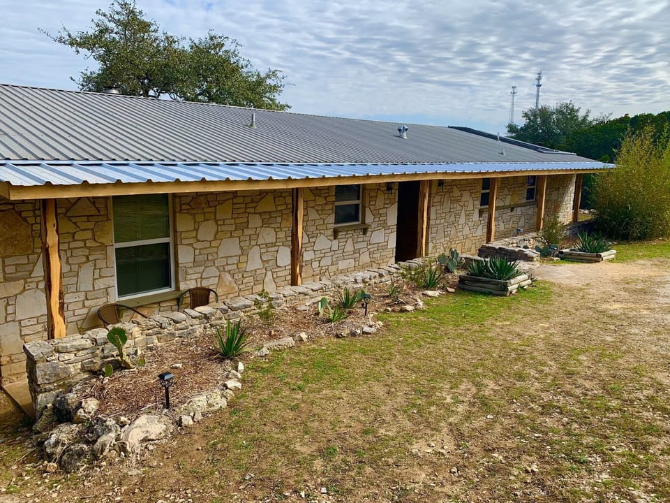 The front of the home