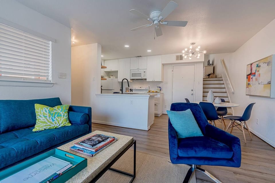 Open concept and natural light makes this space feel bright and airy