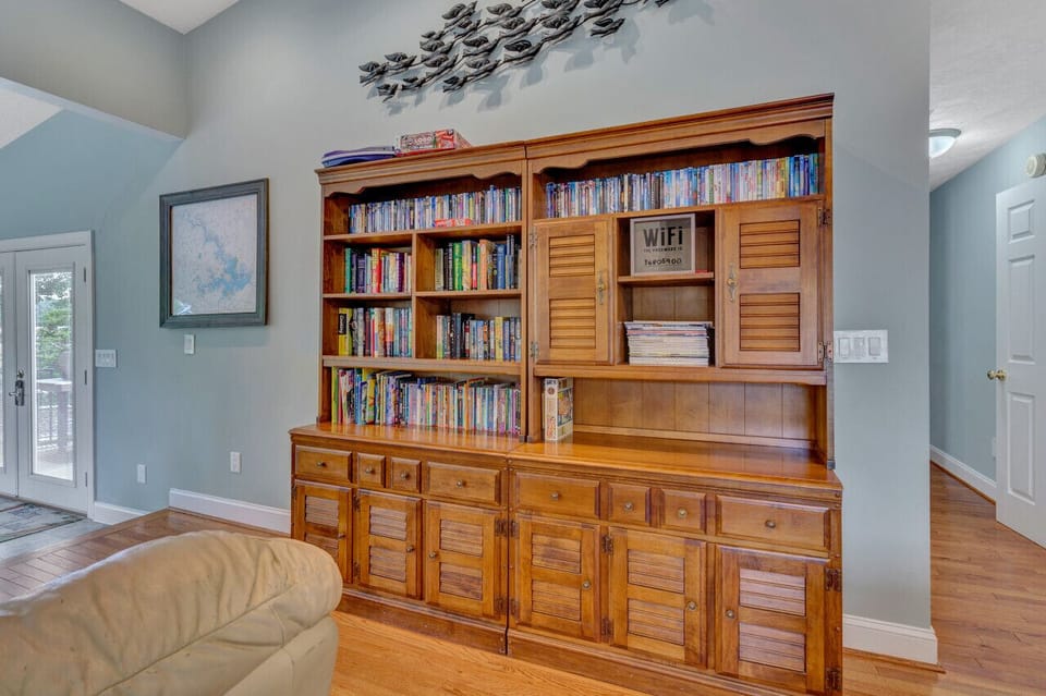 Inviting library nook offering a quiet retreat for book lovers.