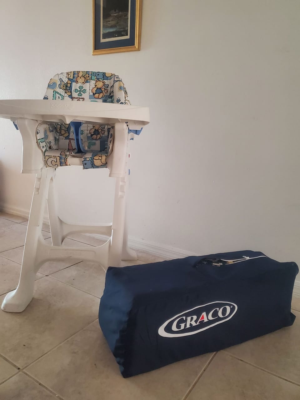 AVAILABLE HIGH CHAIR AND PLAY PEN 