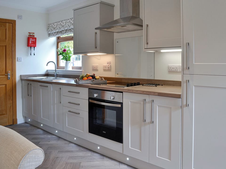 Kitchen | The Tranquil Orchard - Woodpecker Lodge - The Tranquil Orchard , Brocklehirst, near Dumfries