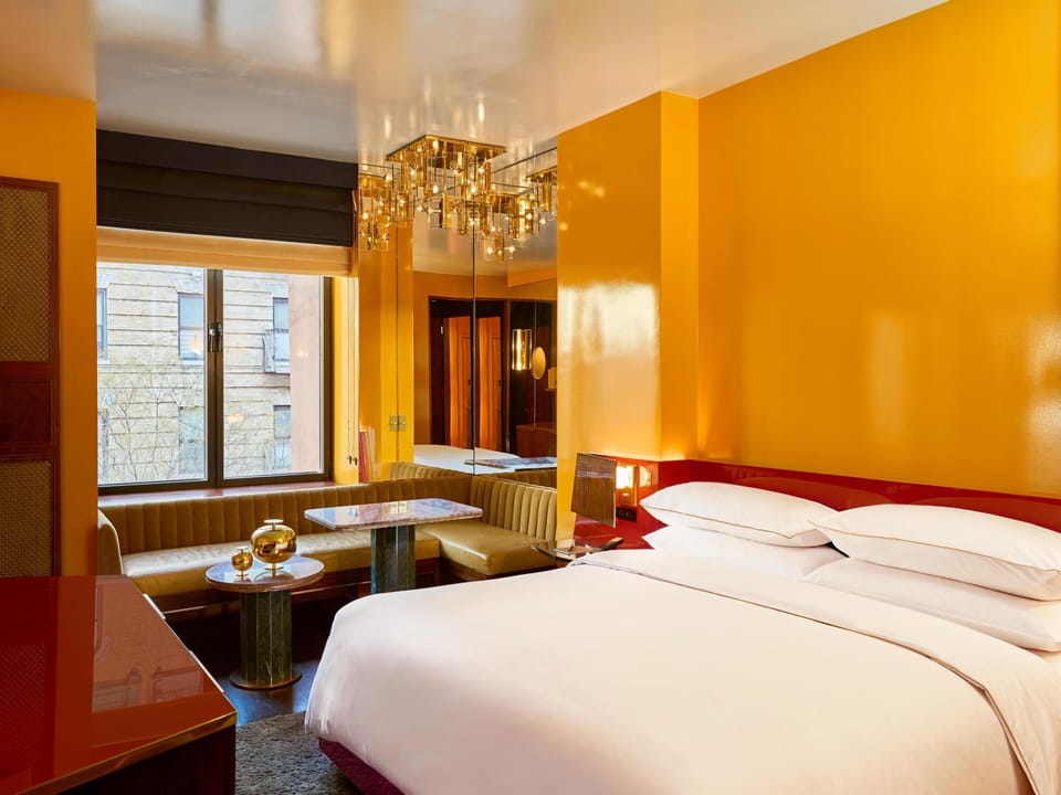 Room, 1 King Bed, Corner | Premium bedding, in-room safe, blackout drapes, iron/ironing board