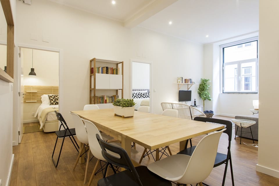Dining Room It's possible to open the table extra chairs available