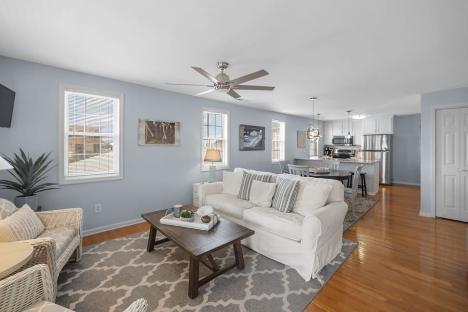 Open floor plan living area