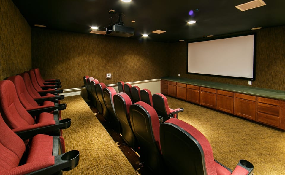 You'll love the movie theater.