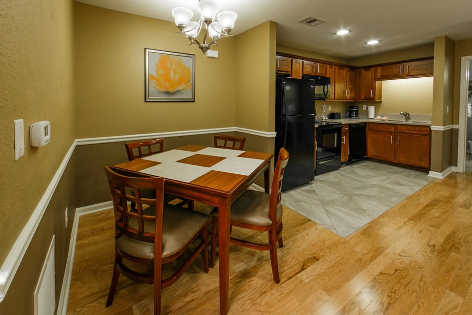 Share meals and laughs at the dining table.