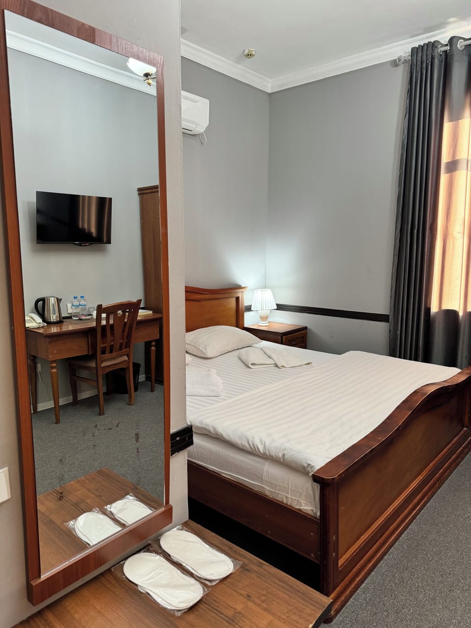 Comfort Double Room | Desk, blackout drapes, iron/ironing board (on request), WiFi (free)