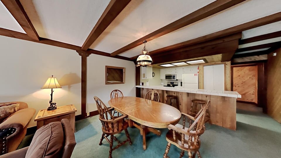 Dining Room Table and Bar Seating