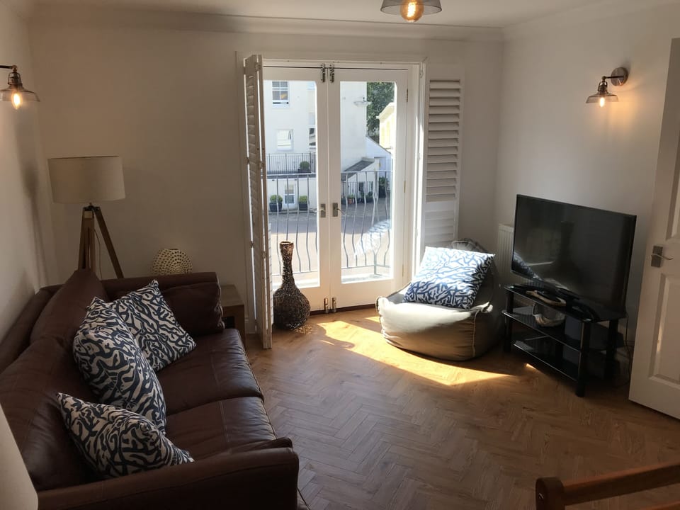 Living room with balcony