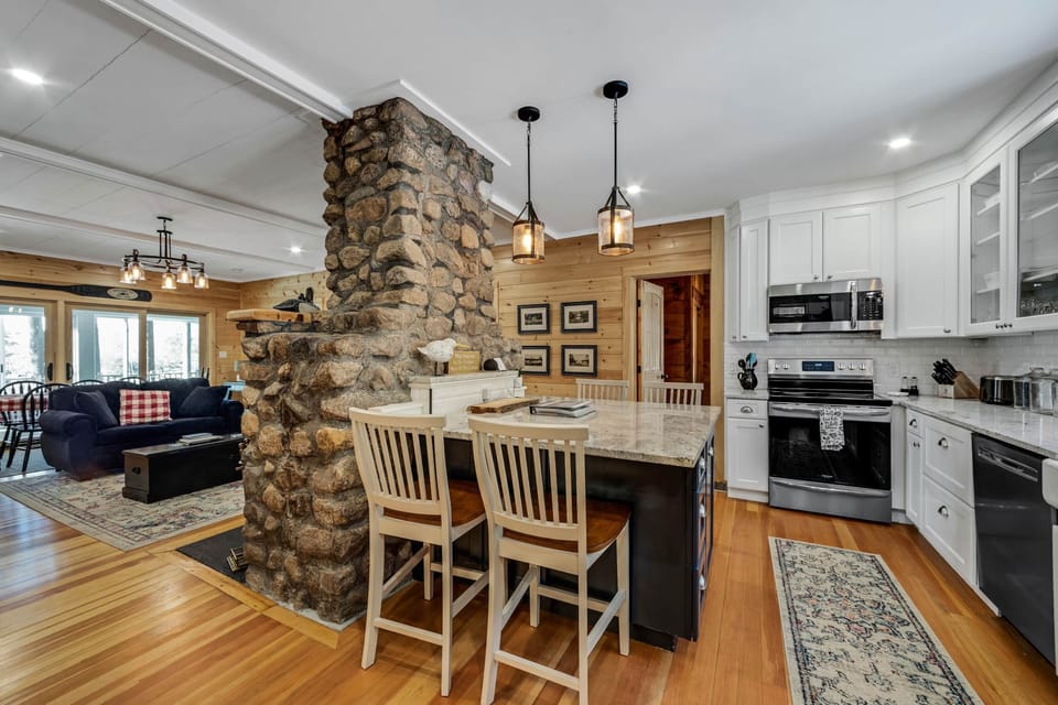 The floorplan is open and spacious!