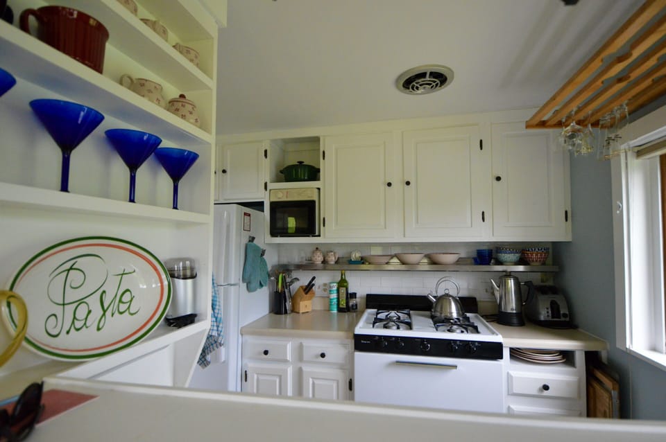 Fully stocked kitchen