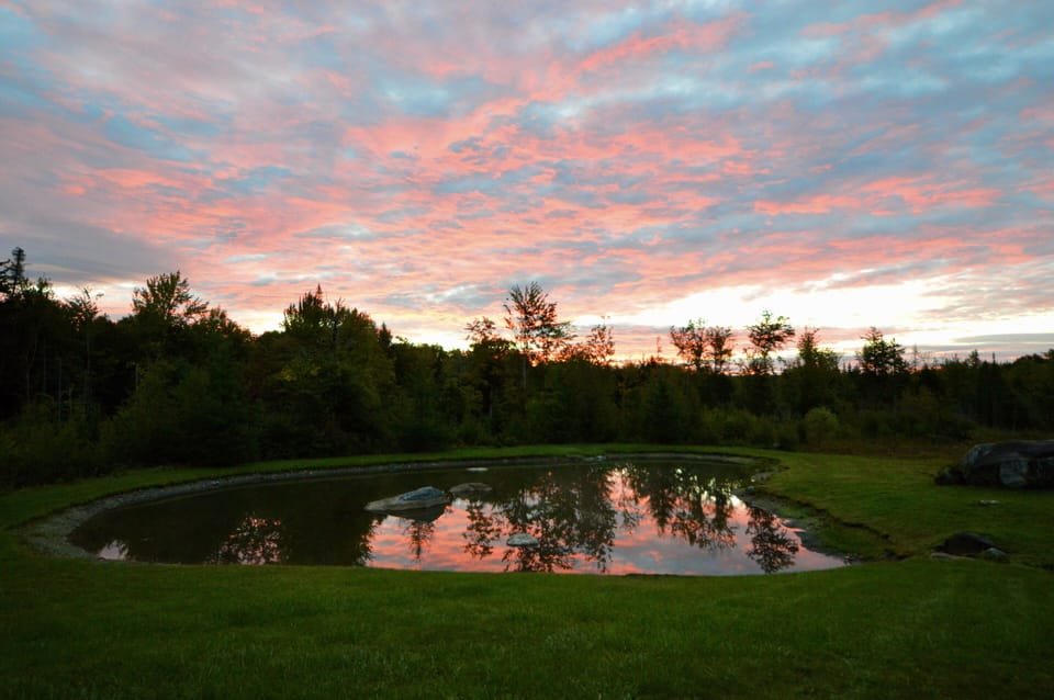 The beautiful sunrise 