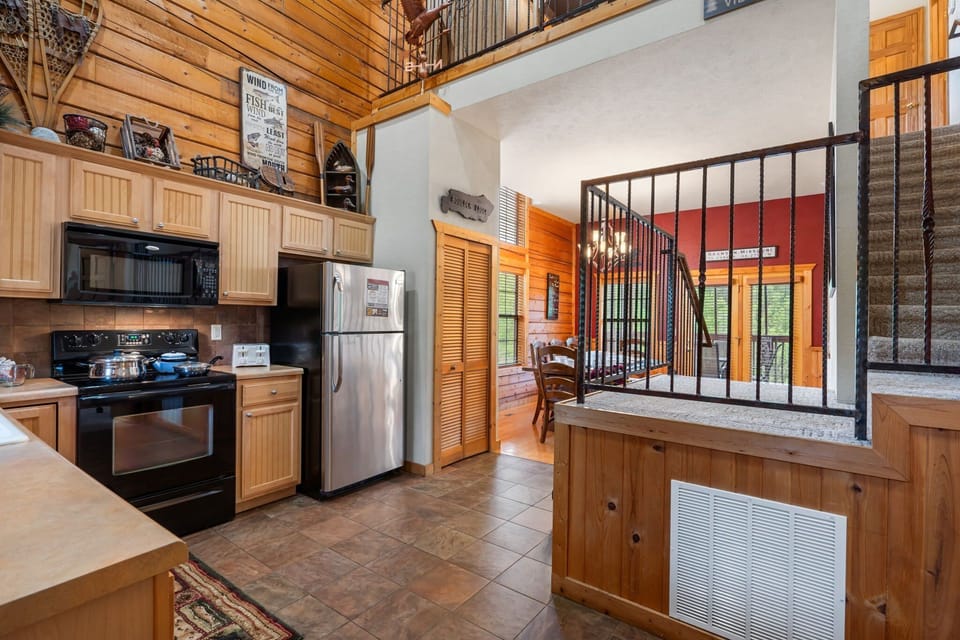 Kitchen Opens to the Dining Room and the Living Room