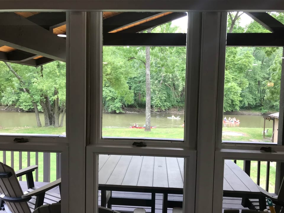 view of river from living