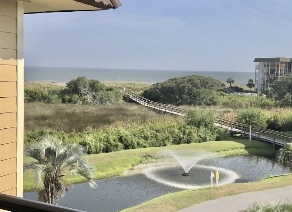 Enjoy your morning coffee and views on the balcony
