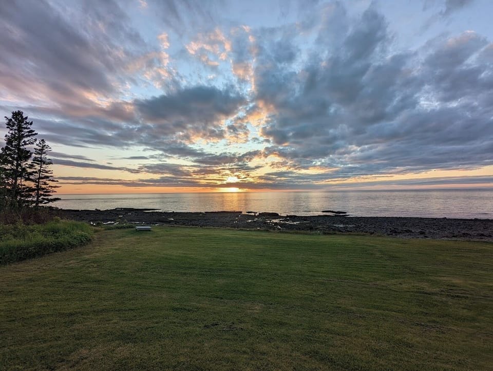 breathtaking sunsets on the Bay of Fundy
