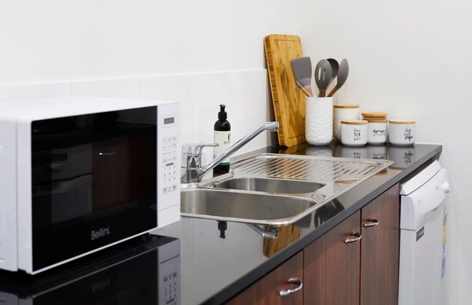 Galley style kitchen-