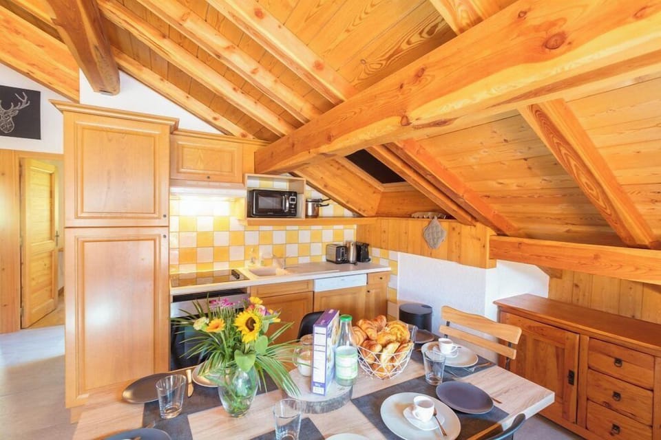 Kitchen and dining area