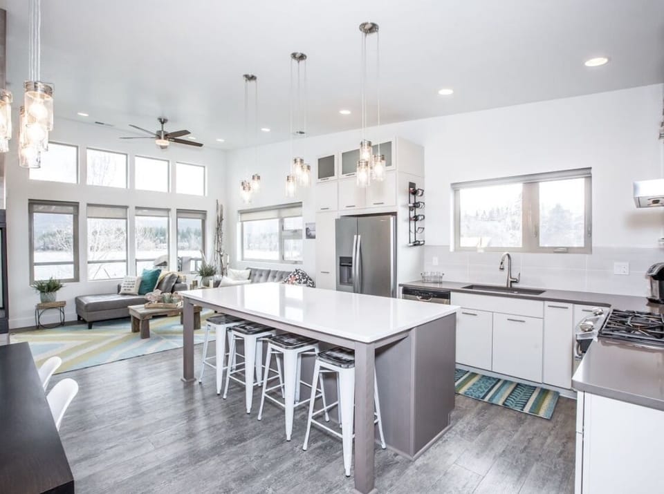 Kitchen area - open floor plan 