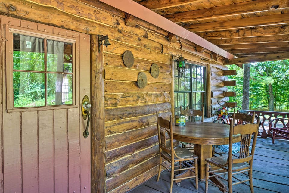 Exterior | Covered Front Porch | Patio Table