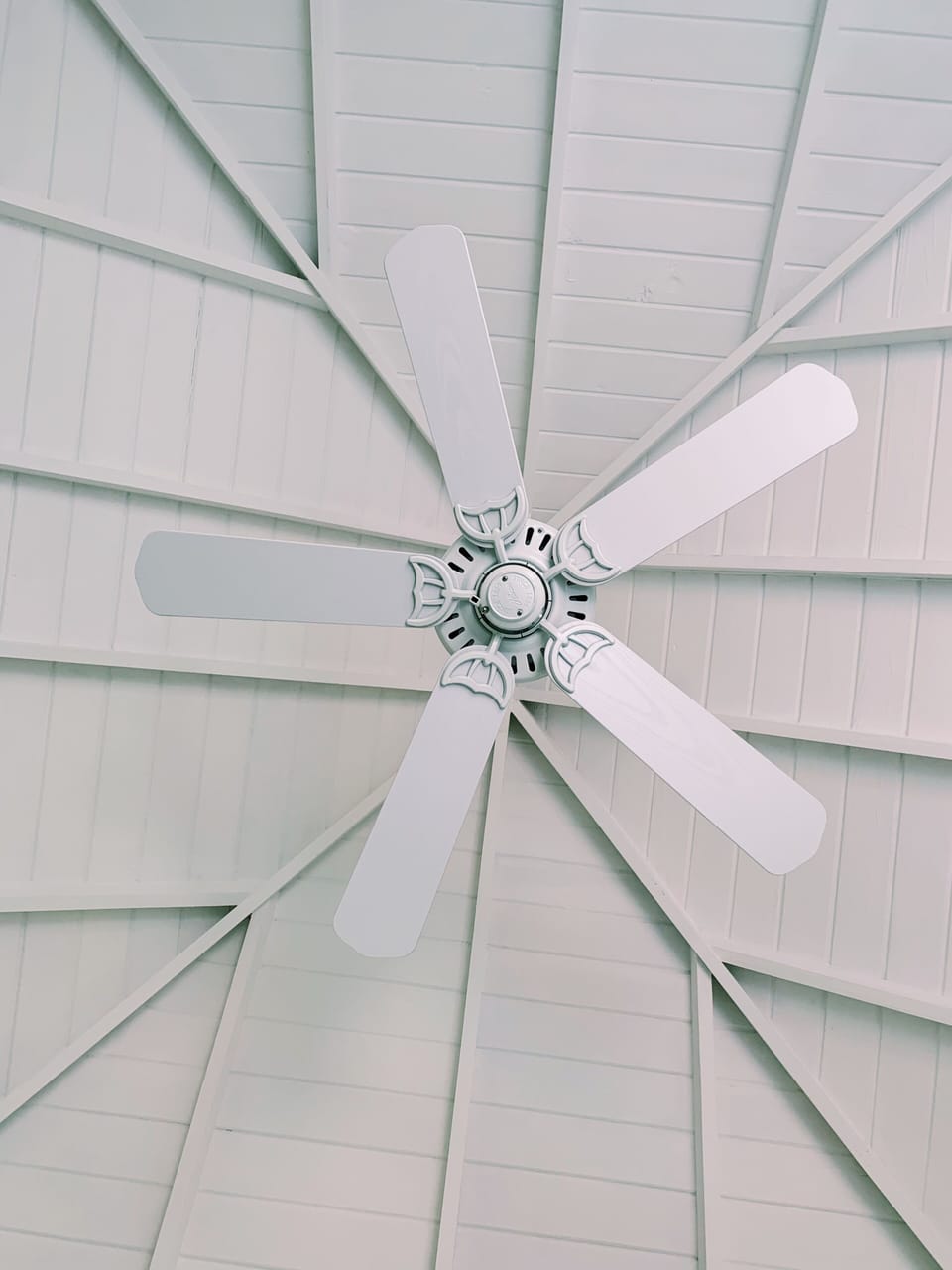 Easy Breezy! Cooling ceiling fans complement Air Conditioning in each bedroom