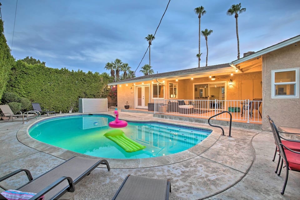 Escape the desert heat with a dip in the private pool.