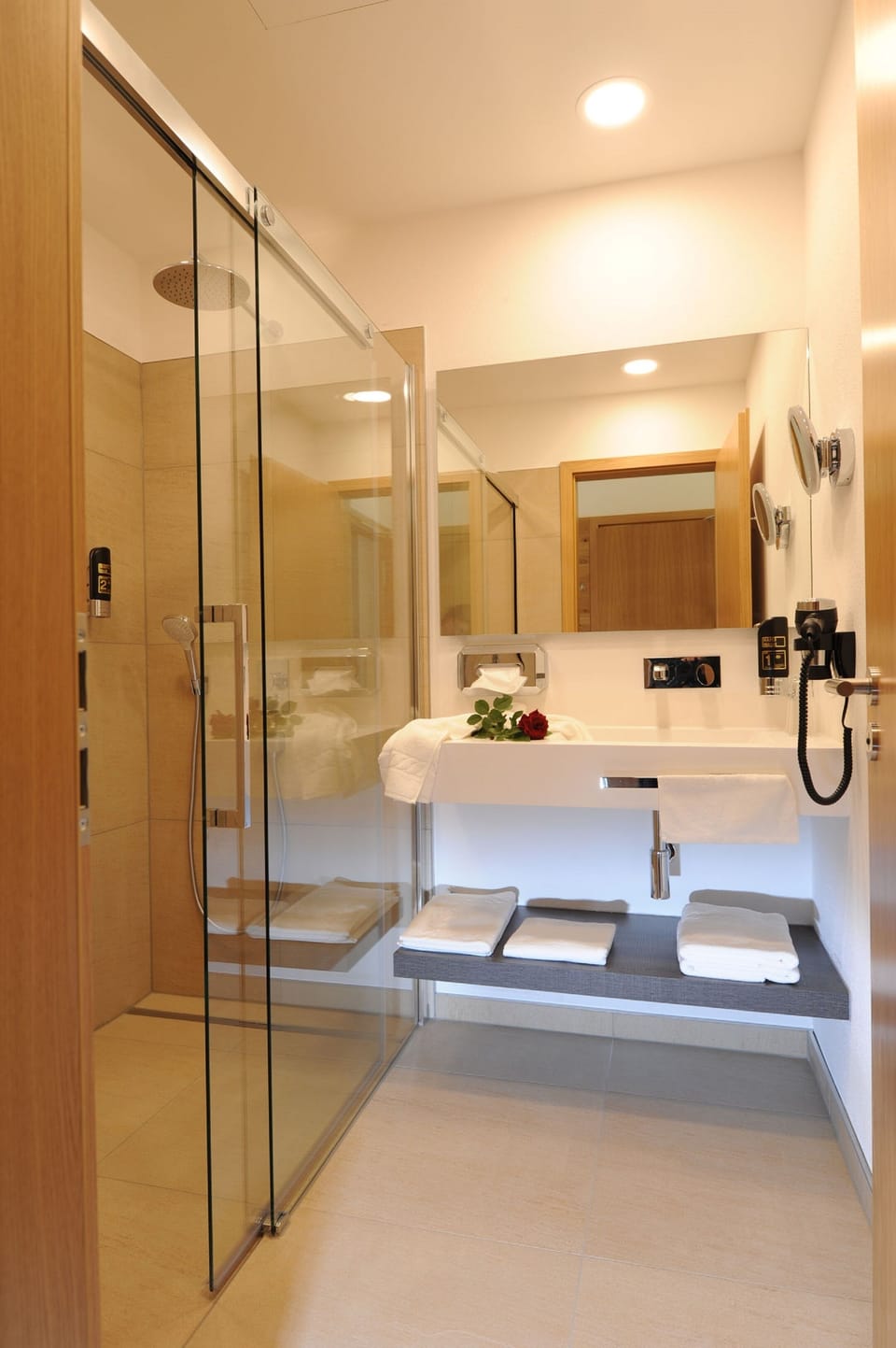 Shower, hair dryer