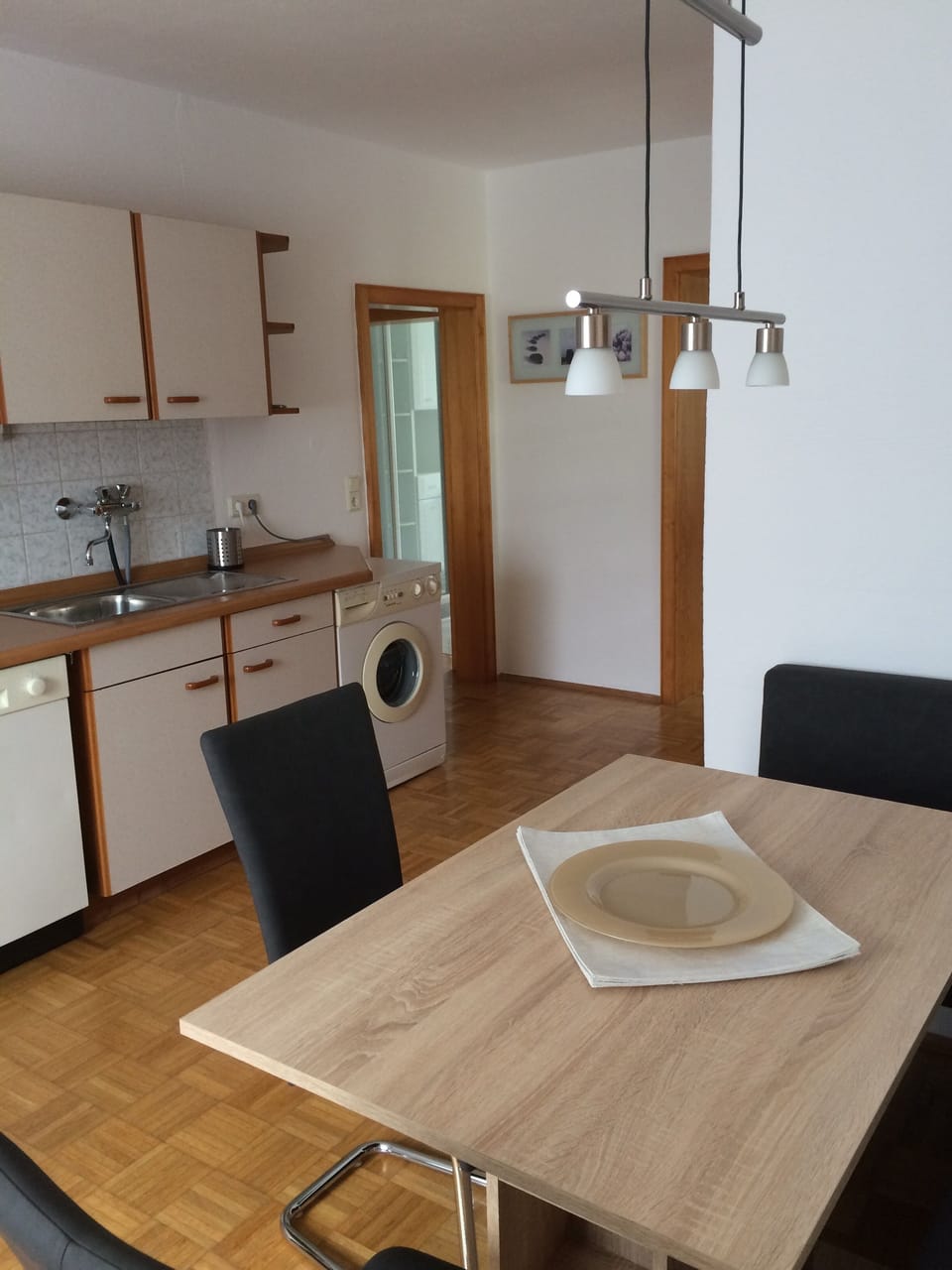 Apartment | Private kitchen | Fridge, microwave, oven, stovetop