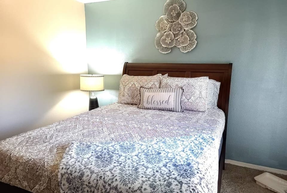 Access to back patio through sliding glass doors