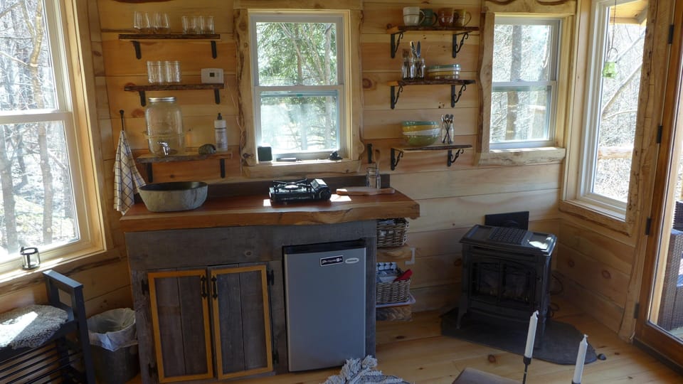 small very basic kitchen area
