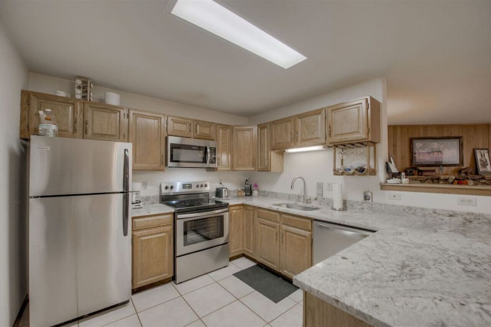 There is plenty of counter space for any meal you wish to prepare