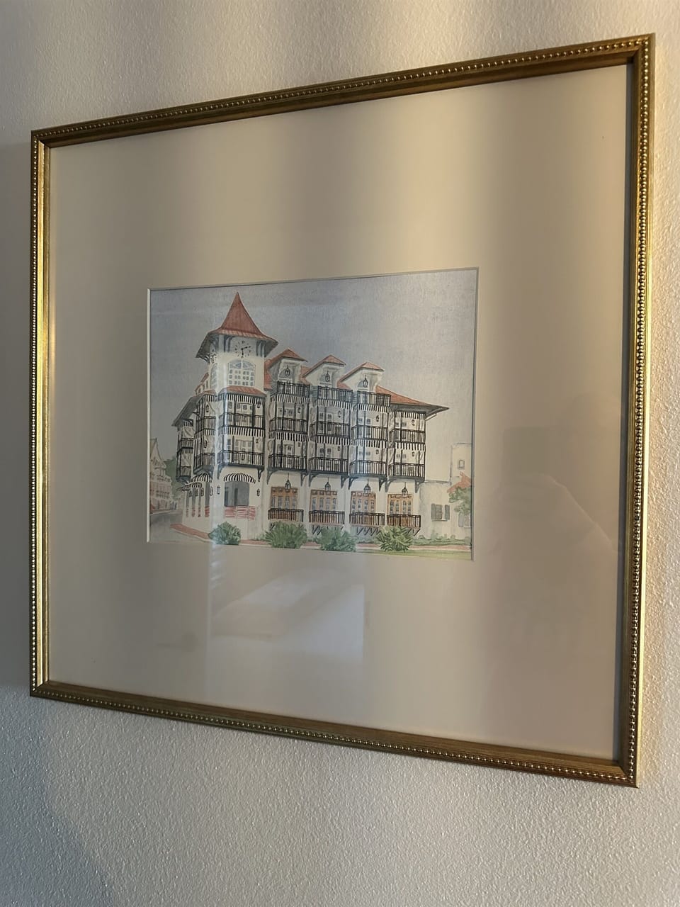 Print of The Pearl in Rosemary Beach.  The restaurant @ The Pearl is on our list of recommendations. :)