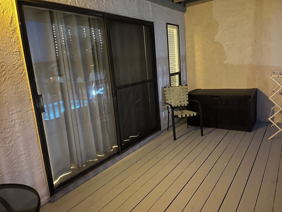 Check storage bin for beach stuff