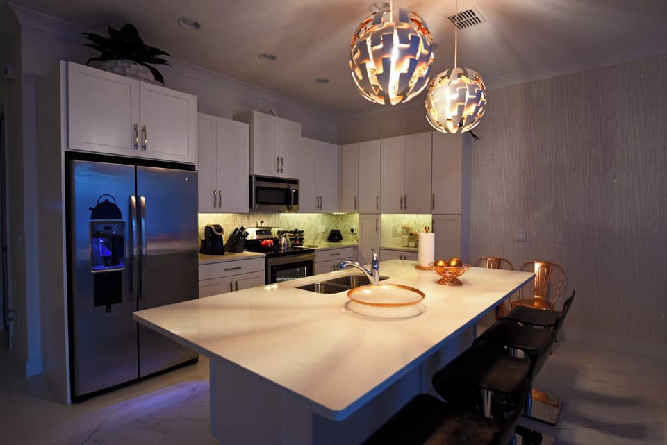 Kitchen lighting that sets the tone! 