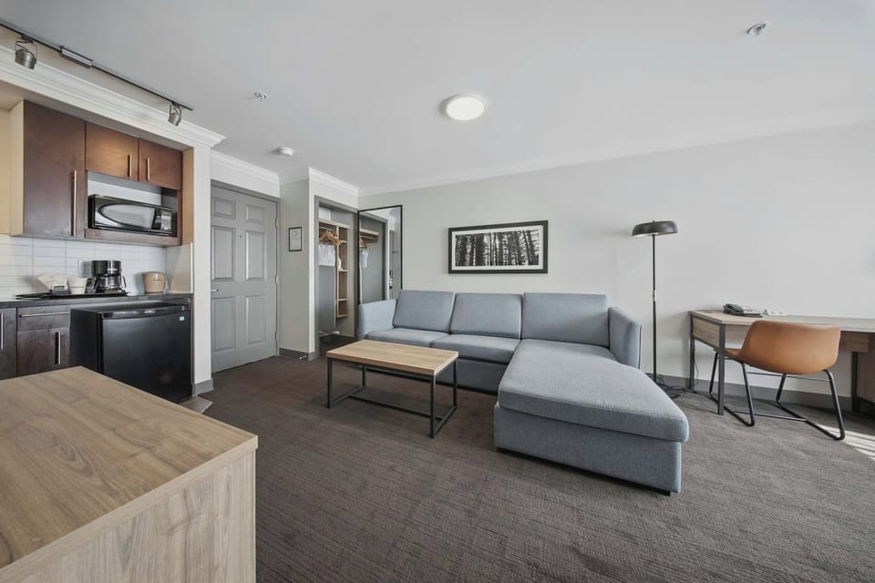 Standard Suite, 1 Queen Bed with Sofa bed, Kitchenette | In-room safe, desk, laptop workspace, blackout drapes