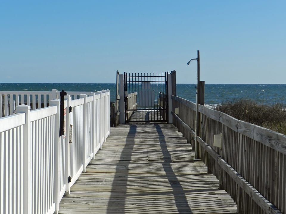 Private walkway to the beach
