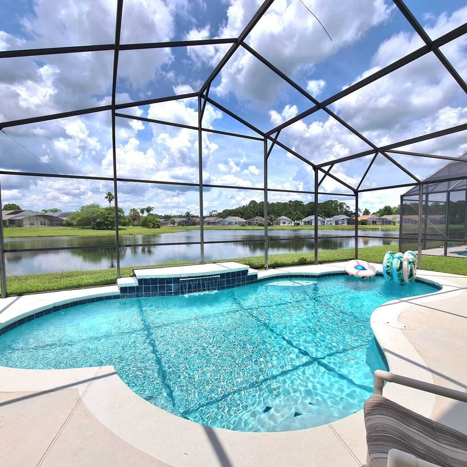 Screen in Pool area on beautiful lake