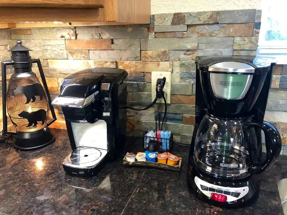 Coffee lovers will be pleased to have a choice of coffee makers!